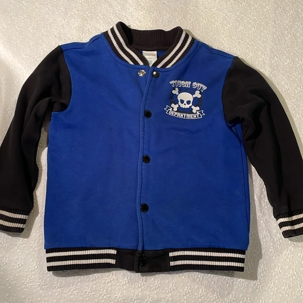 Wonderkids Boys Bomber Jacket long sleeve Snap Close 5T